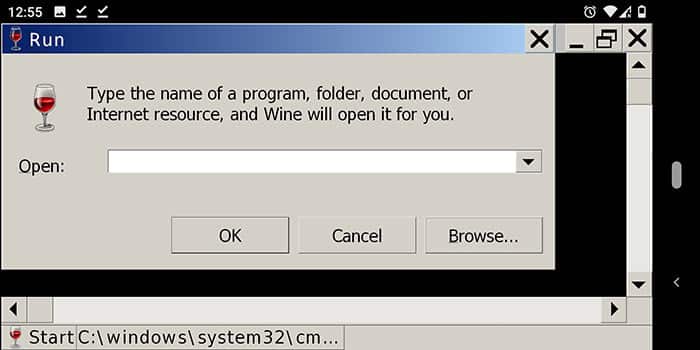 Wine Windowsエミュレーター