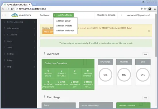 CloudStats-Dashboard