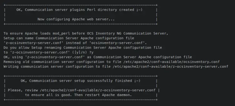 configurando ocs inventory server
