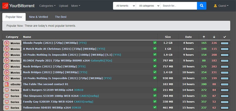 Yourbittorrent - miglior sito torrent