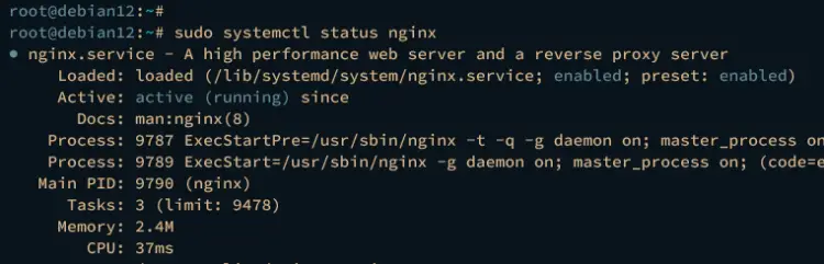 nginxの確認