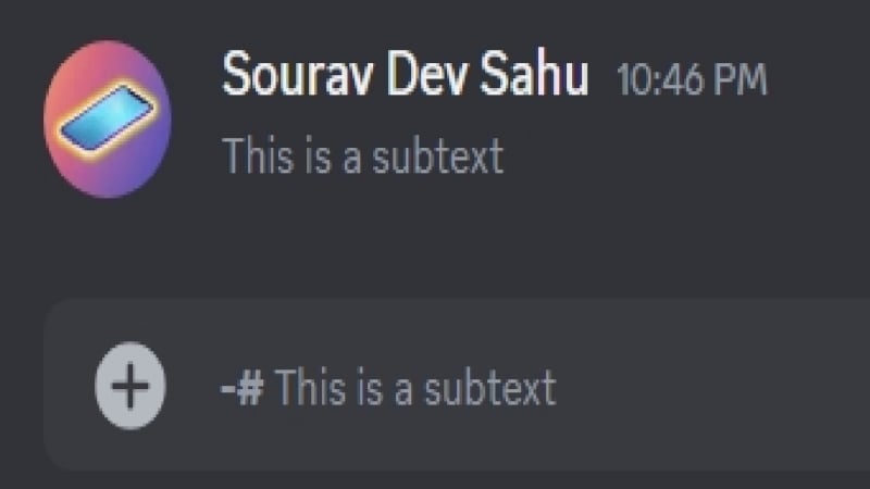 formatage de sous-texte discord