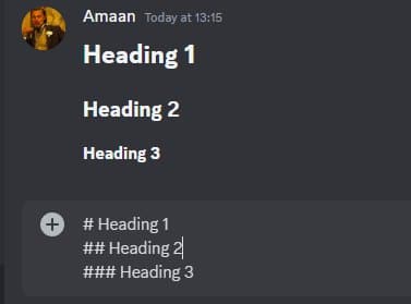 Encabezado en Discord