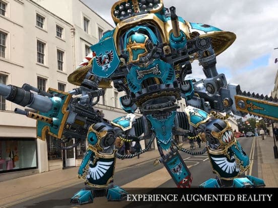 20+ ar apps and games you must try on ios 11 - warhammer arkit