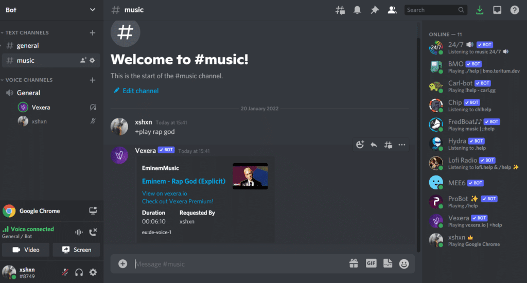 Vexera Discord Musik Bot