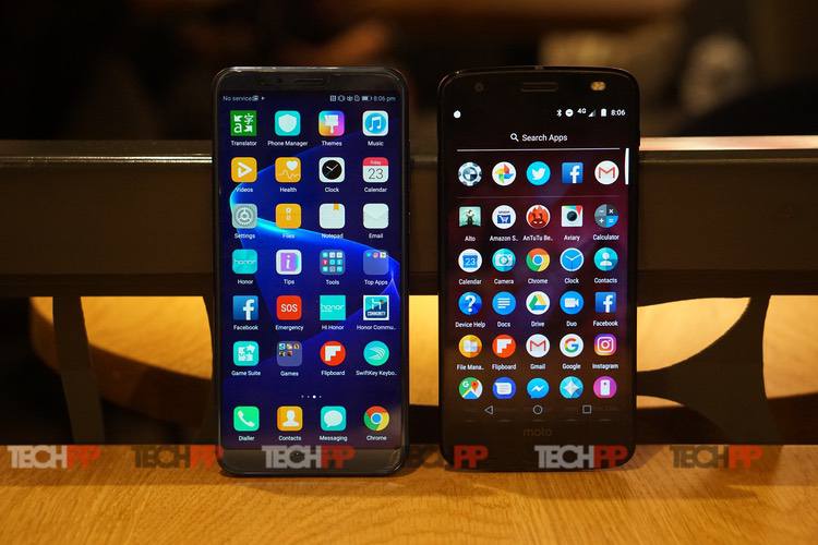 moto z2 force vs honor view 10: the force has a honorable rival - moto z2 force honor v10 1