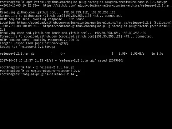 Nagios 플러그인 다운로드