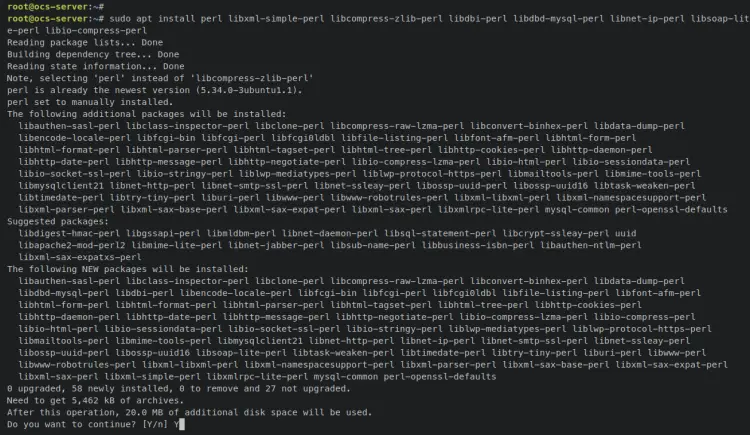 instalar Perl e dependências Perl