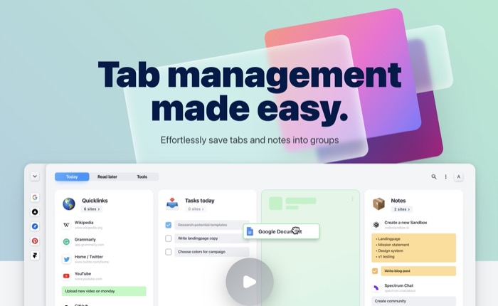 extension de gestion des onglets tabextend