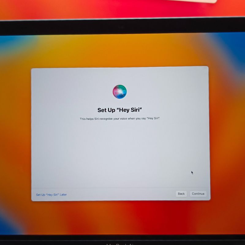 настройка siri на новом macbook