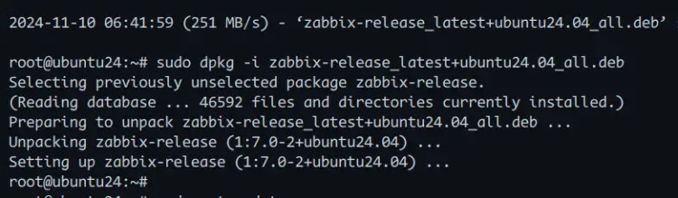 ajouter le dépôt zabbix