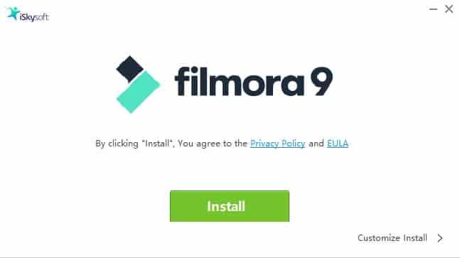 Instalación de Filmora 9