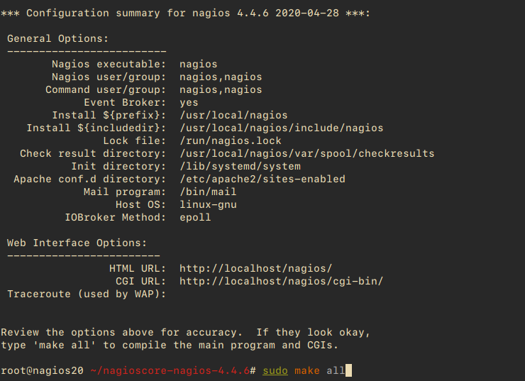 Kompilieren von Nagios
