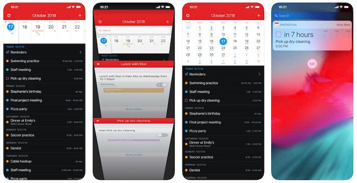 8 лучших приложений для напоминаний для iphone - fantastical 2
