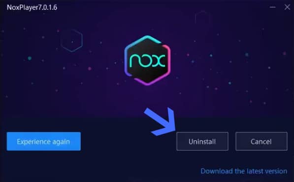 удалить Nox player