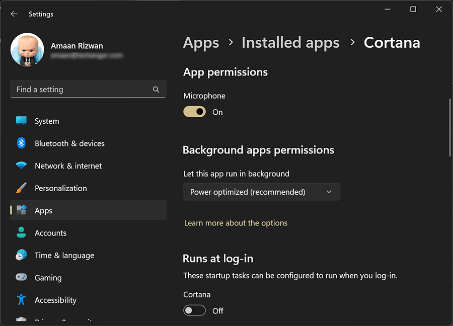 deshabilitar aplicaciones en segundo plano en Windows 11