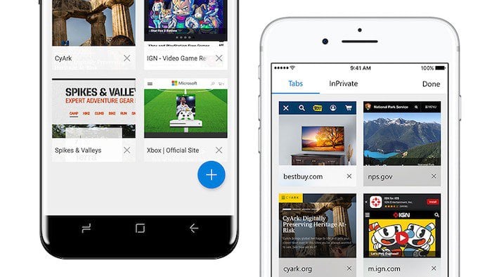 il browser edge di microsoft arriva su android e ios in anteprima - microsoft edge android ios 2