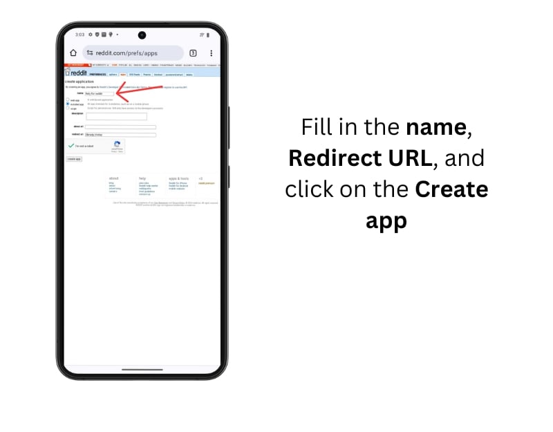 crea app