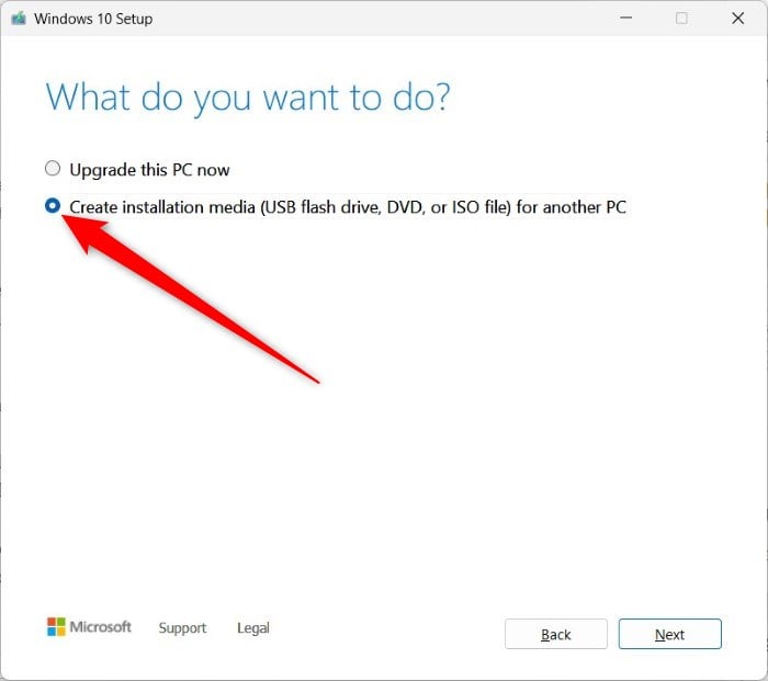 create installation media