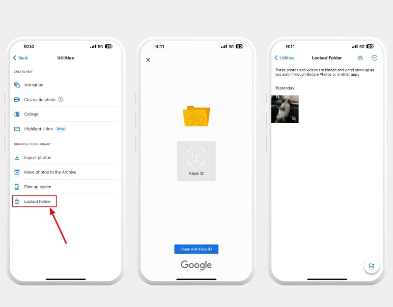 comment voir des photos et vidéos cachées sur google photos
