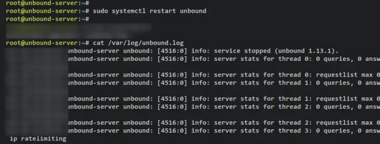 verificar registro unbound