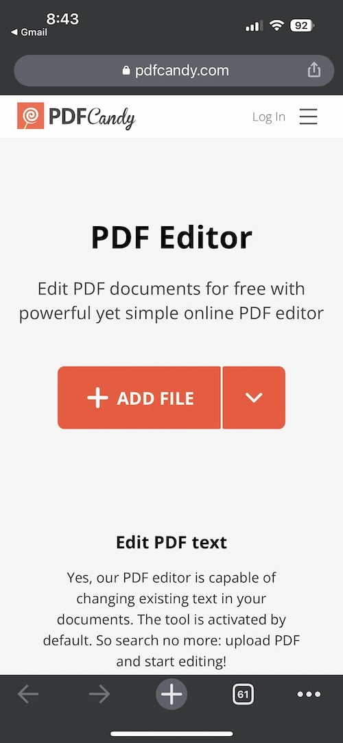 редактировать pdf на iphone с pdfcandy