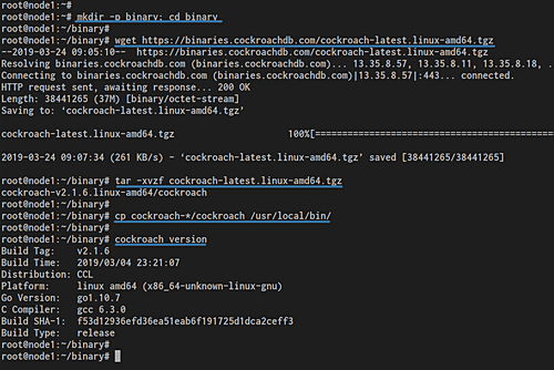 Installa CockroachDB