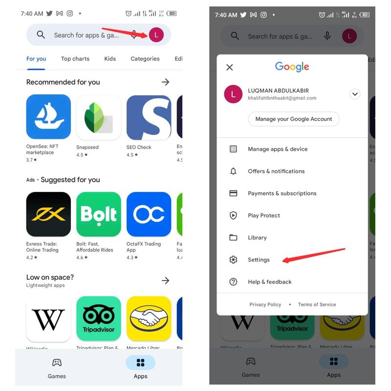 play store-app aktualisieren