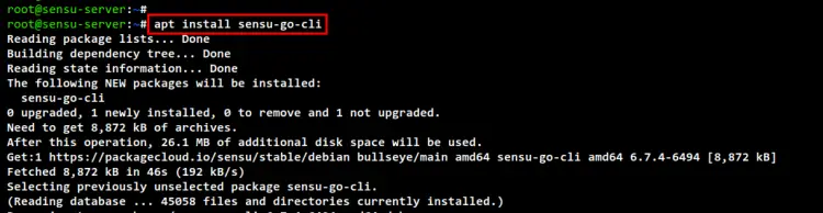 sensu cliをインストール