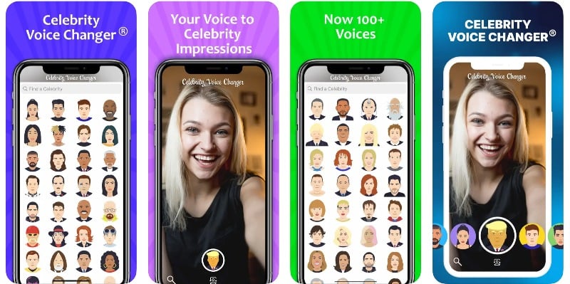 application de changement de voix de célébrité
