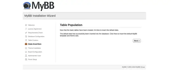 Datenbanktabellen befüllen