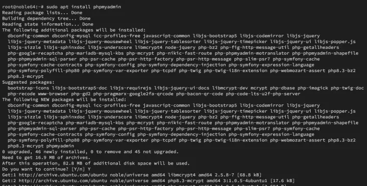 instalar phpmyadmin