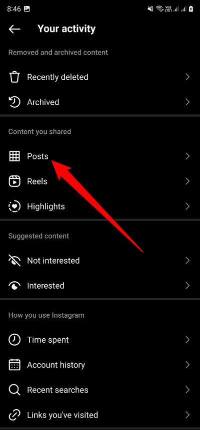 comment supprimer complètement tous vos posts instagram