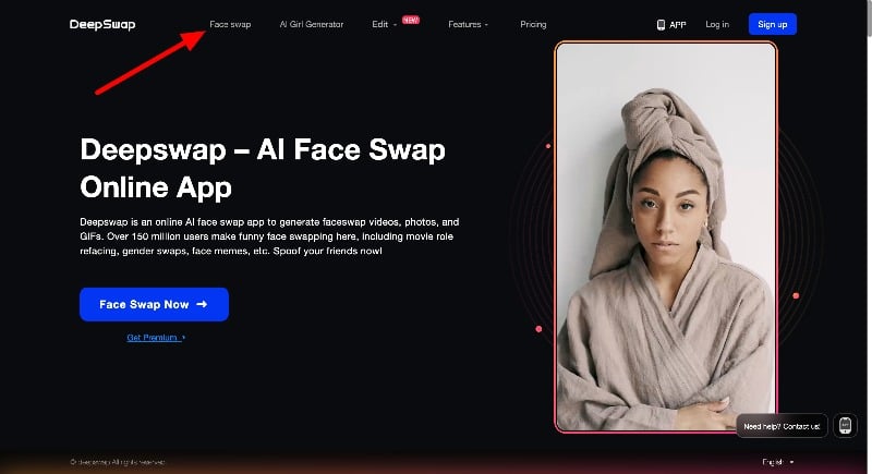 site de deepswap ai