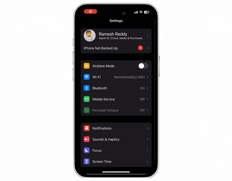 eliminar perfiles dnd personalizados en iphone