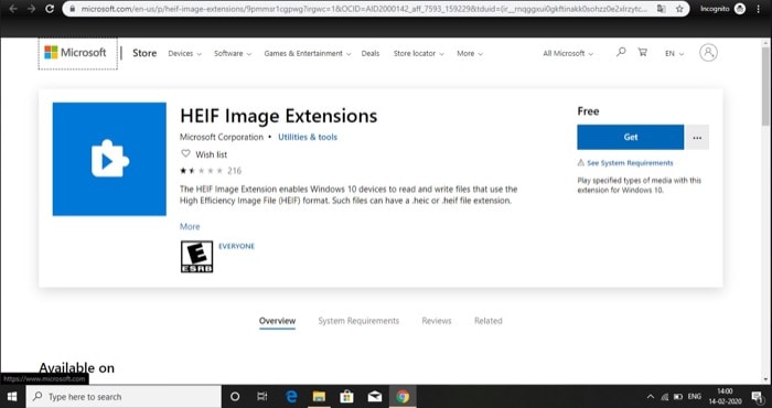 come abilitare il supporto e aprire file heif e hevc su windows 10 - come abilitare il supporto per file heif e hevc su windows 10 1 1