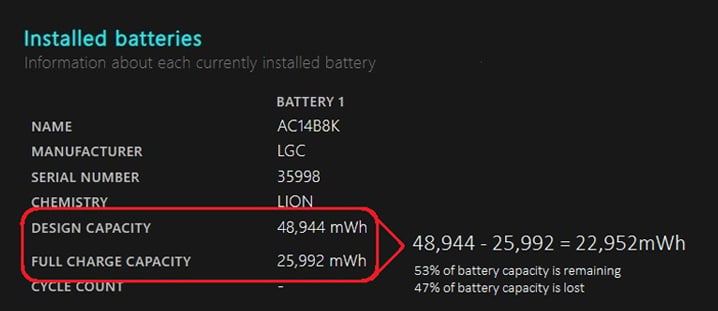controllo sostituzione batteria