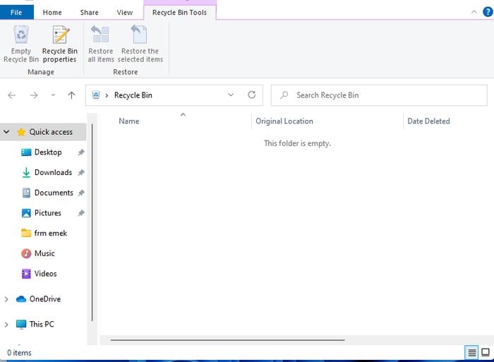 освободить место на диске в windows через корзину