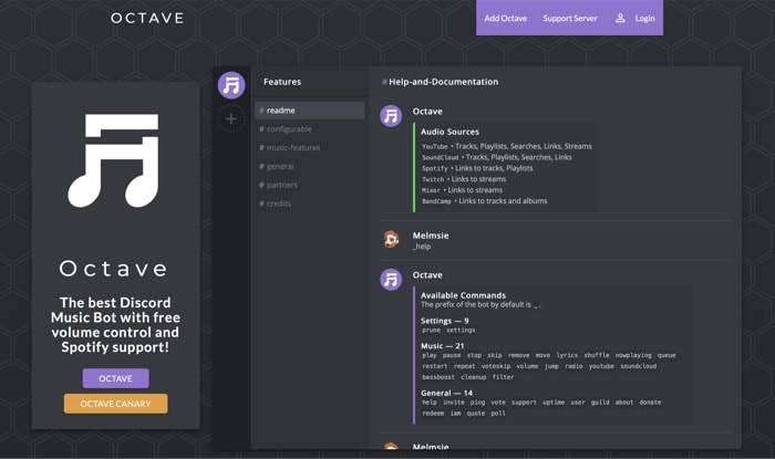 топ 10 полезных ботов discord для управления вашим сервером - octave discord bot
