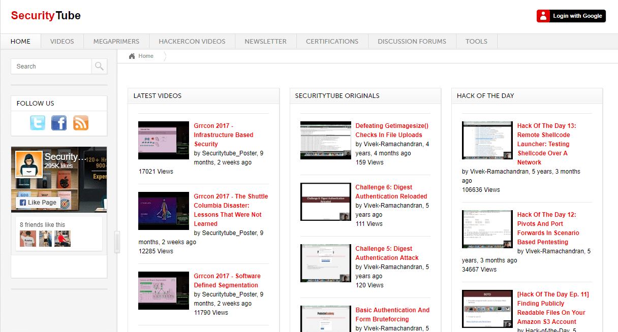 Migliori Siti Web Per Imparare L'Hacking Etico - SecurityTube