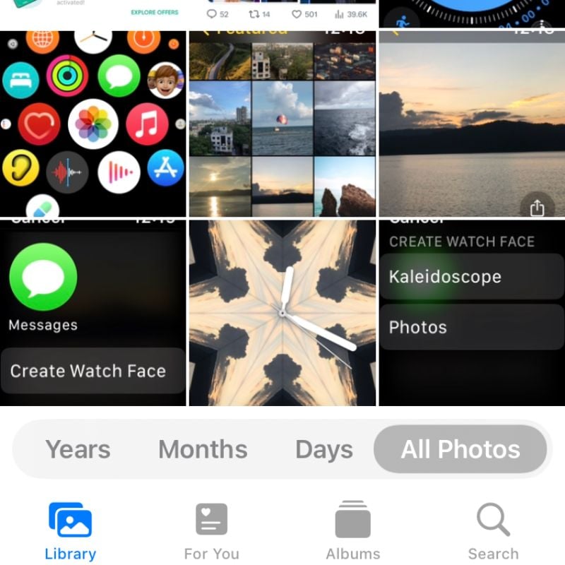 localização da captura de tela no iphone