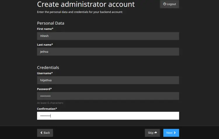 Account admin
