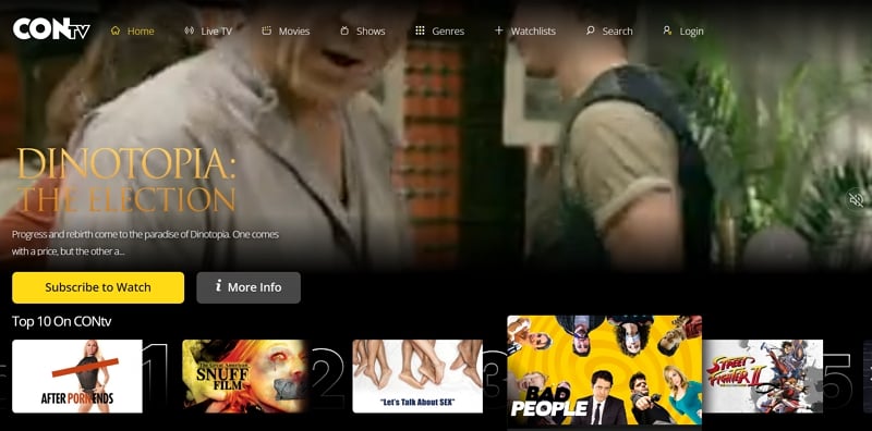 смотреть бесплатные фильмы онлайн с contv