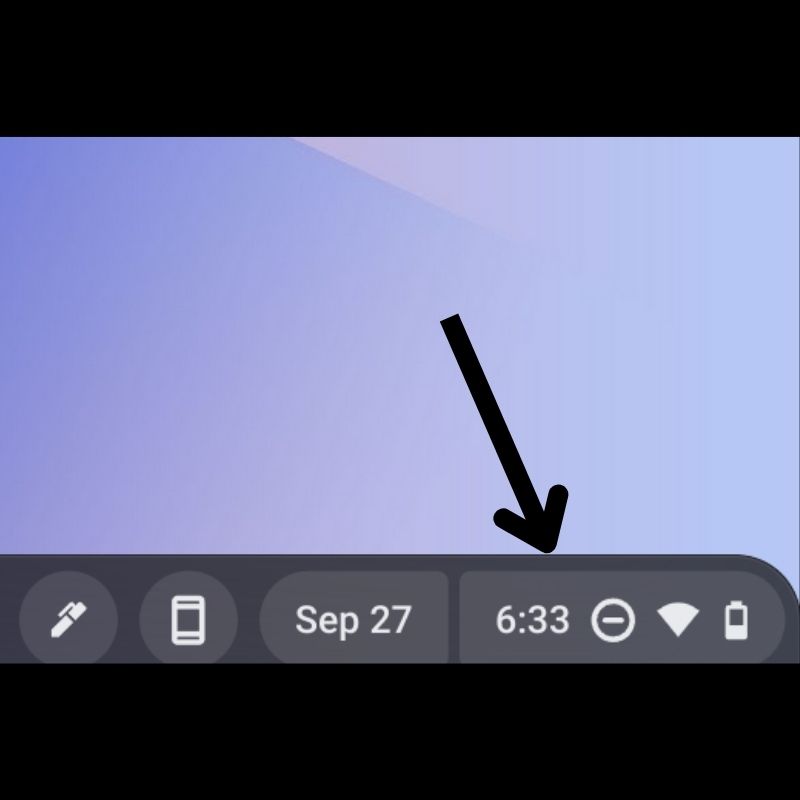 Zugriff auf die Schnellmenü in ChromeOS