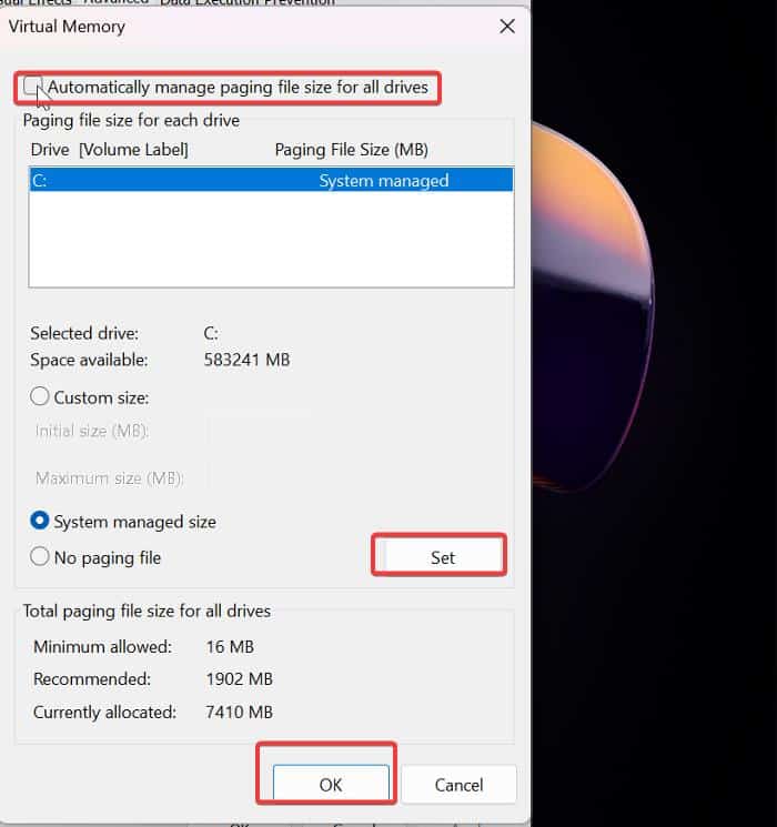 Gerenciar arquivo de paginação no seu PC