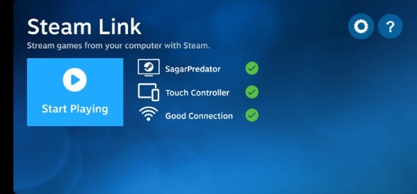 configurazione steam link