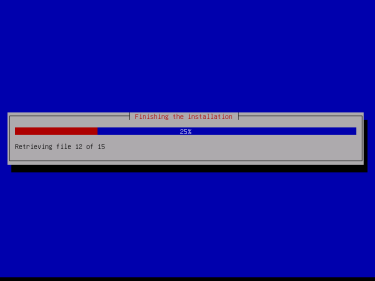 Debian 11のインストール完了