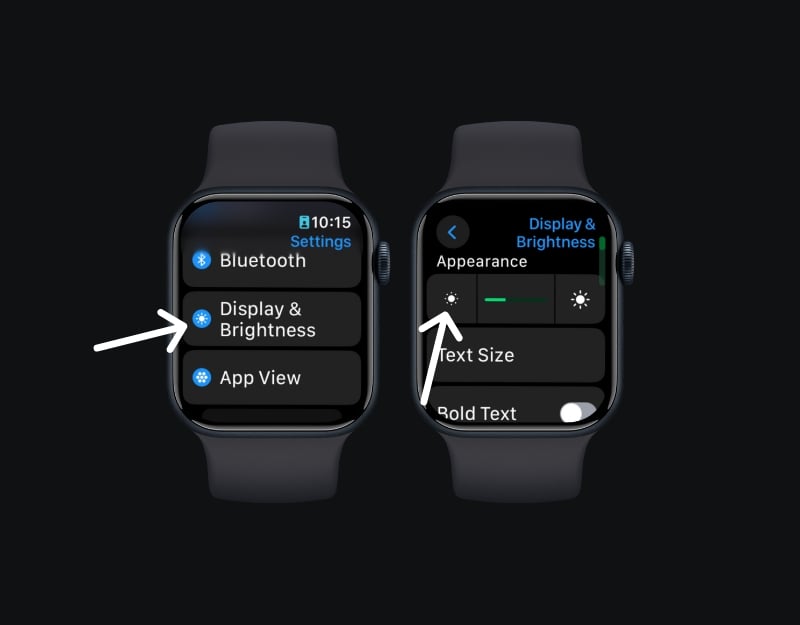 come ridurre la luminosità su apple watch