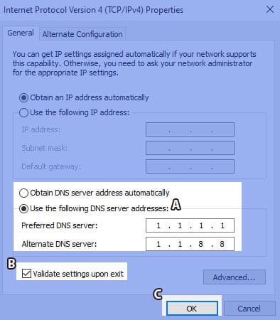 DNS unter Windows 10 ändern