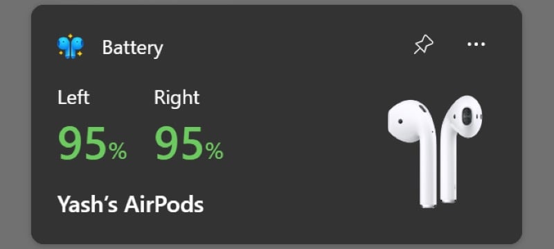 widget magicpods no windows 11.